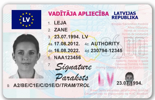 Latvijā Izsniedz Jauna Parauga Autovadītāja Apliecības | LA.LV