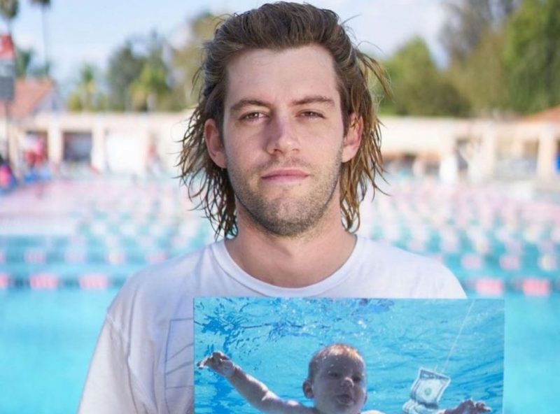 PHOTO.  Spencer Elden, 30, is suing Nirvana for using his childhood photo on the album cover