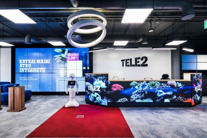 Tele2 has invested 1.5 million in digital development.  euro