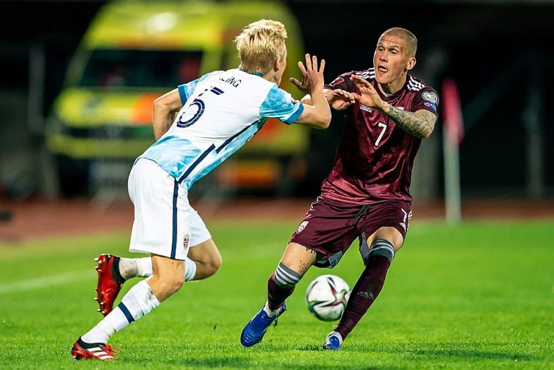Det latviske fotballaget skal prøve å hevne Montenegro