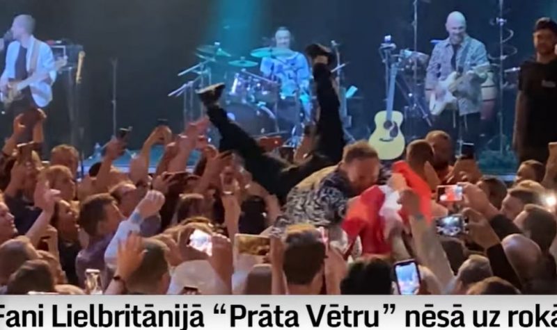 VIDEO.  “A small piece of Latvia”: enthusiastic fans in Great Britain have carried the Latvian supergroup “Brainstorm” on their hands