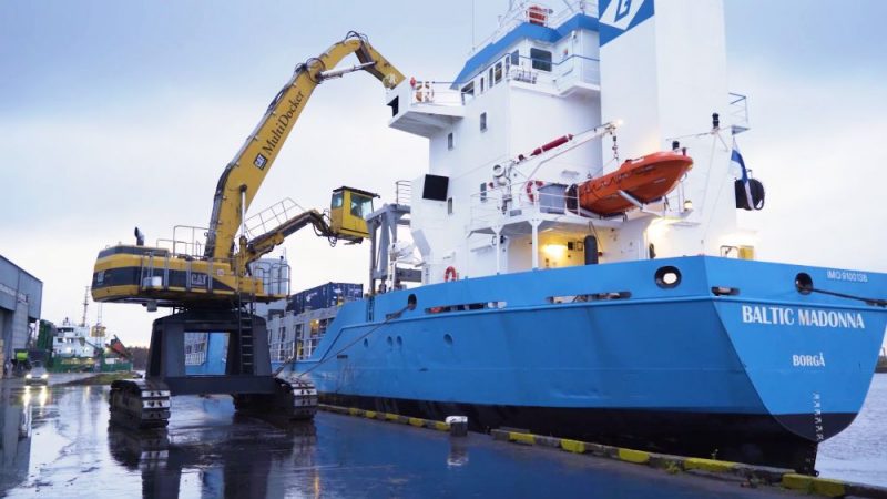 Produsenter har tilgang til en vanlig skipsrute fra havnen i Riga til Norge