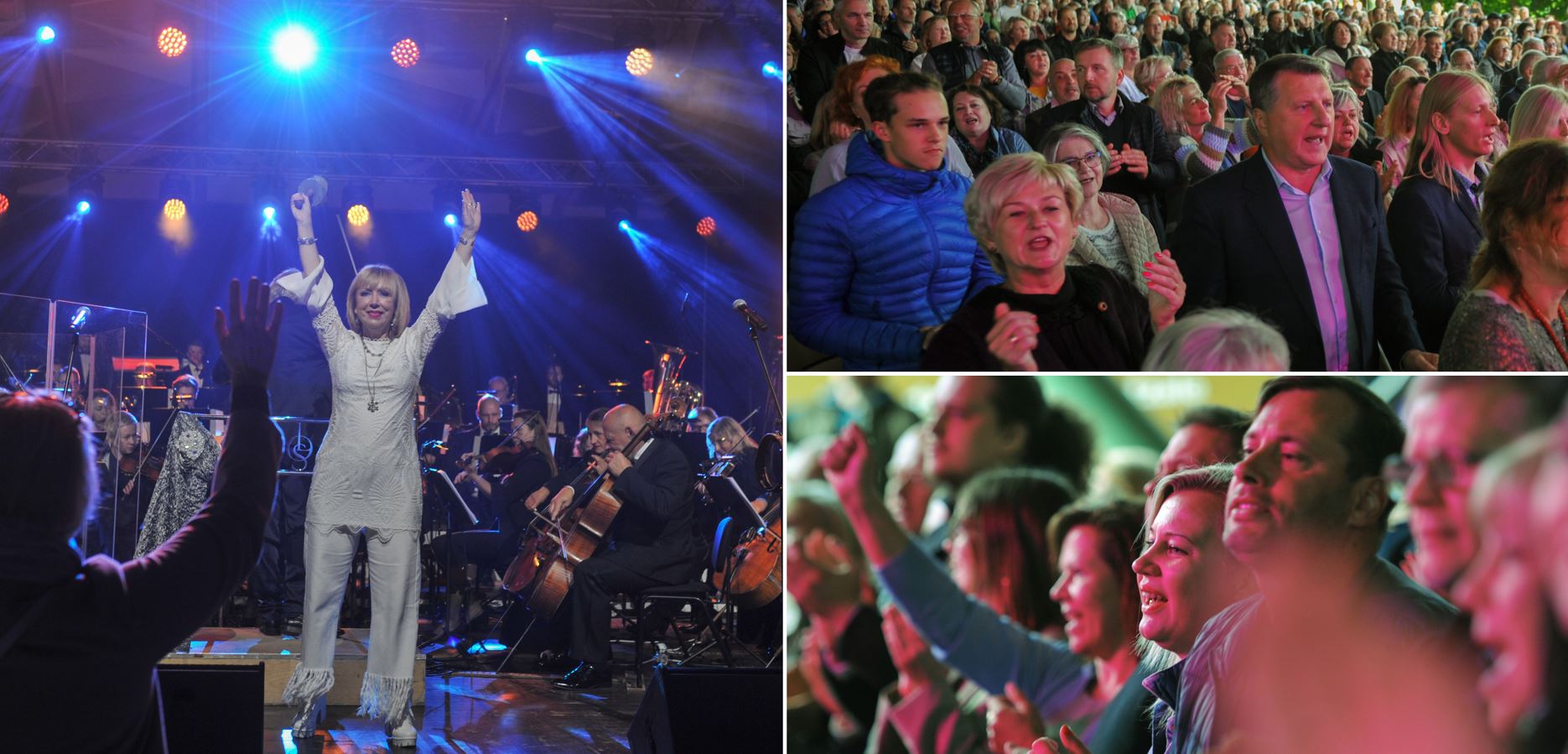 FOTO. Ar stāvovācijām un priecīgām emocijām Dzintaros publika sagaida ...