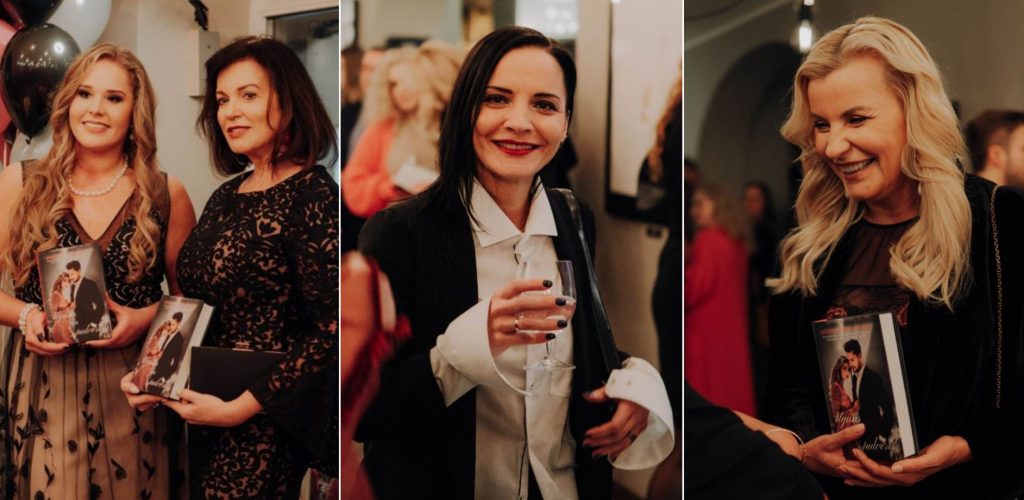 PHOTO.  Famous people in Latvia celebrate in a fine restaurant in central Riga – erotic novel by young writer Kalniņa unveiled