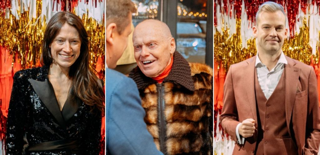 PHOTO.  Latvian celebrities celebrate the approaching Christmas in an exquisite party