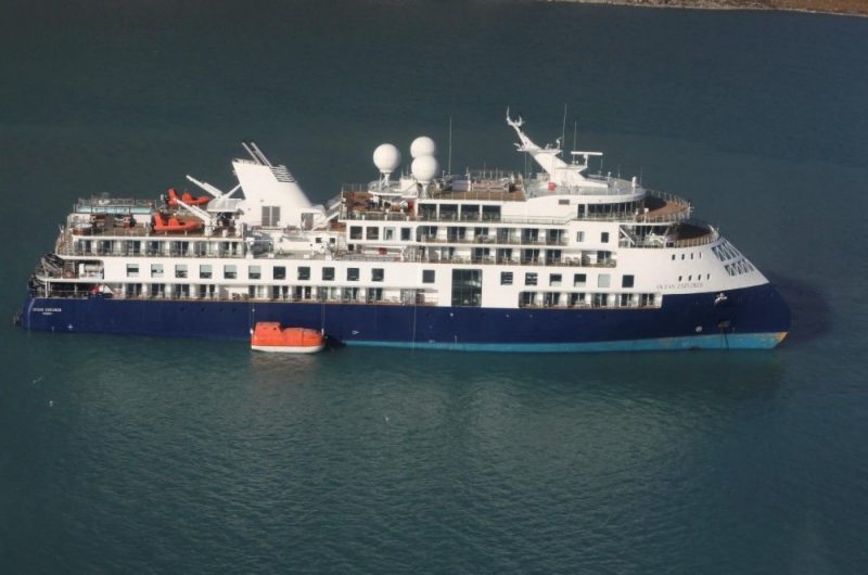 Cruise Ship with 206 Passengers Runs Aground in Greenland