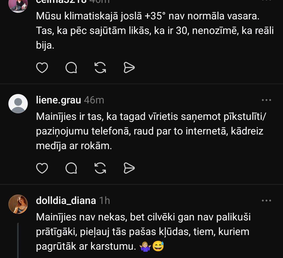 “Kad tiešām sāksies karš, visiem būs vienalga.” Šūnapraides paziņojums par karstumu jau atkal sadusmo daļu sabiedrības