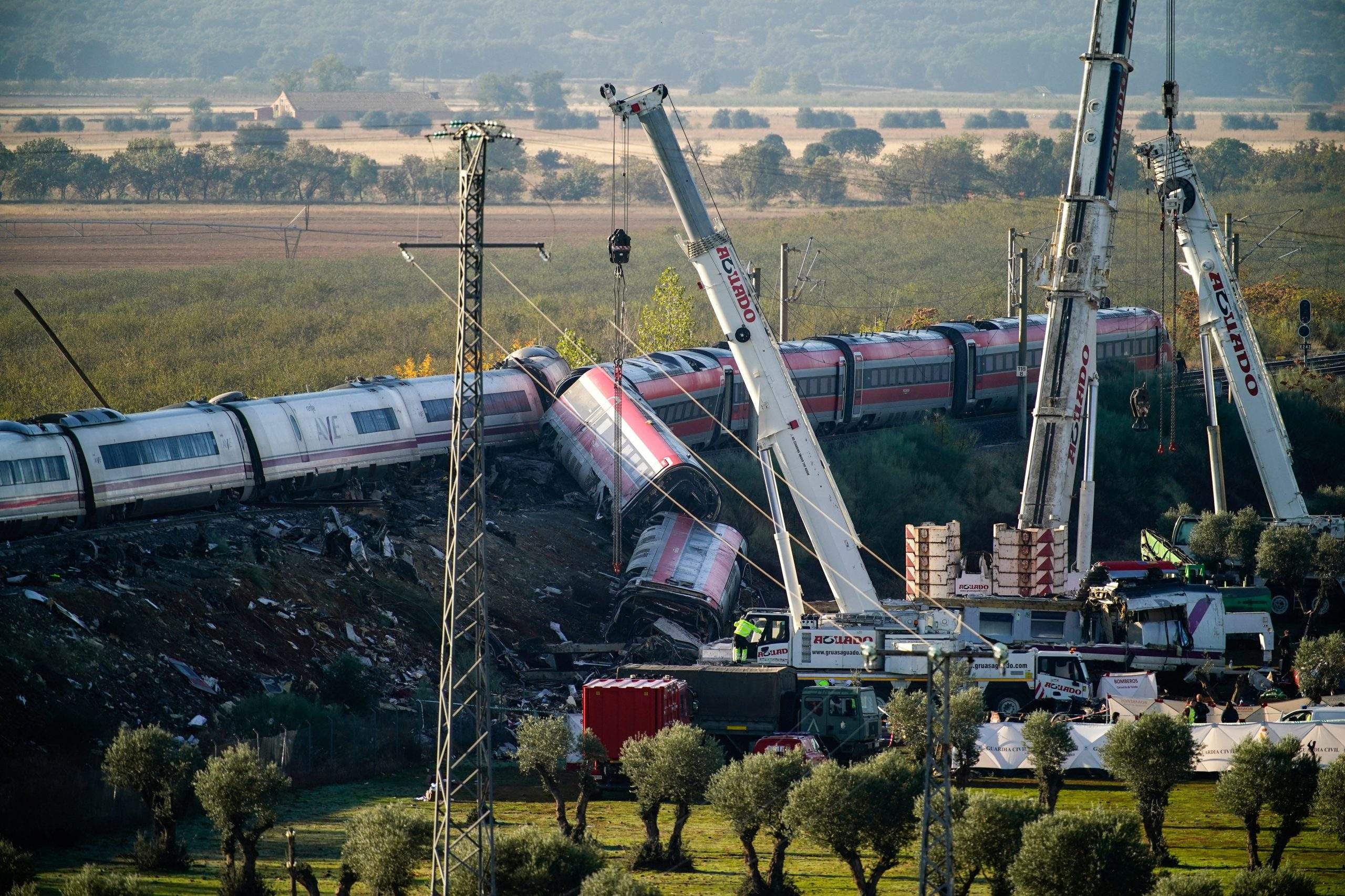 Photo: LA.LV At least 68 people died and over 100 were injured in a collision between two high-speed trains near